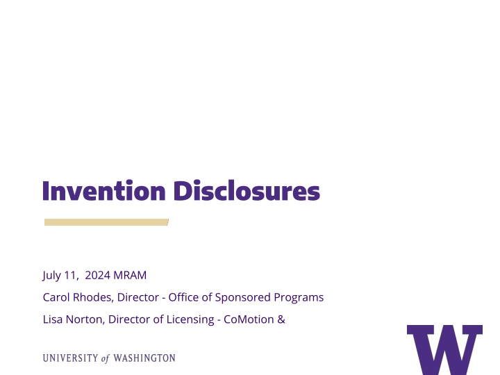 invention disclosures