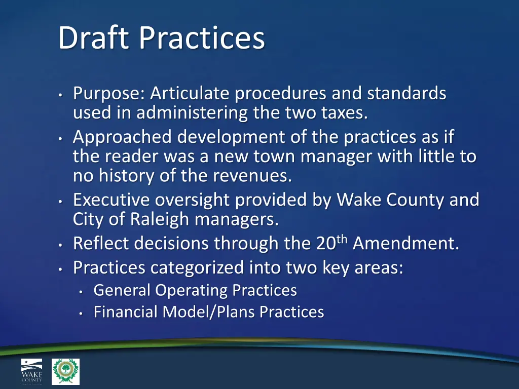 draft practices