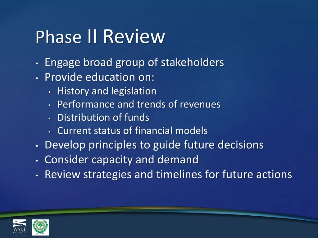phase ii review