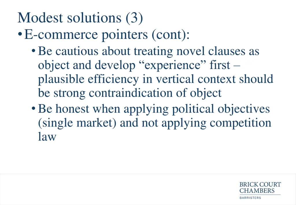modest solutions 3 e commerce pointers cont