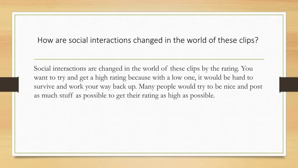 how are social interactions changed in the world