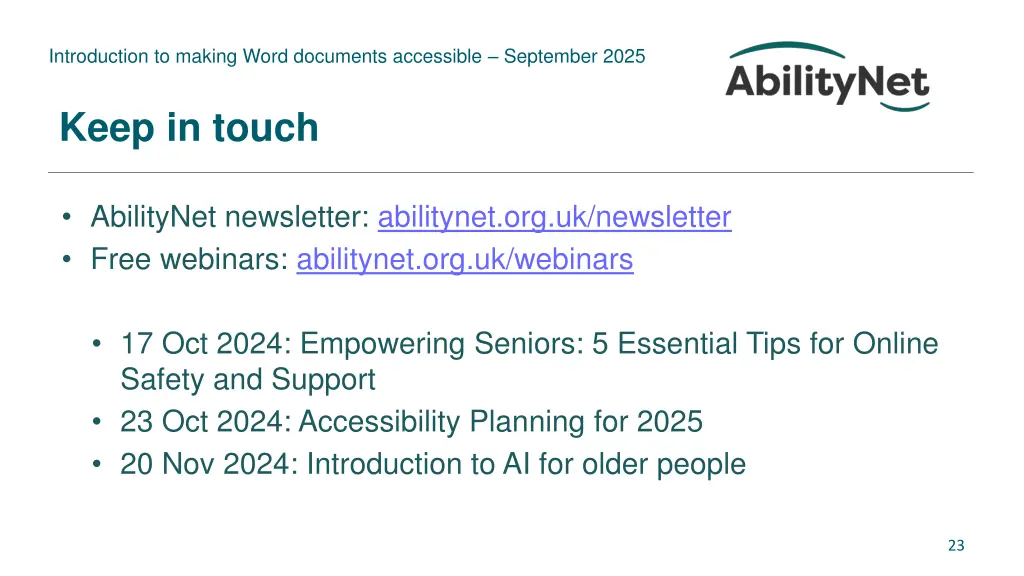 introduction to making word documents accessible 12