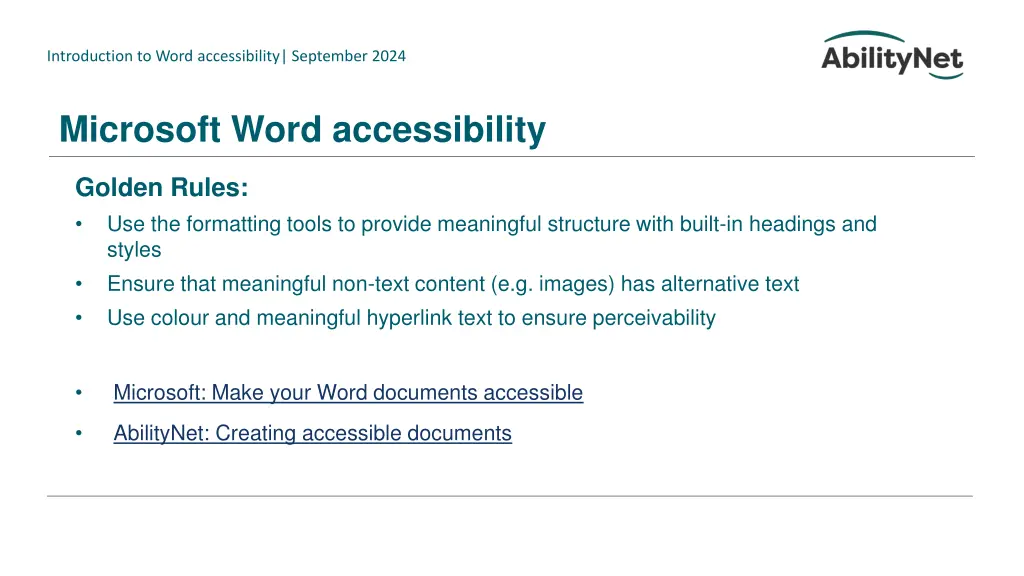 introduction to word accessibility september 2024 9