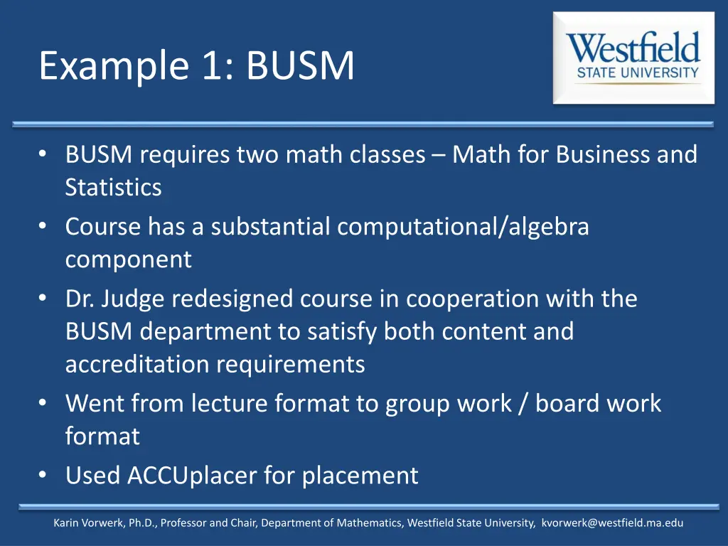 example 1 busm