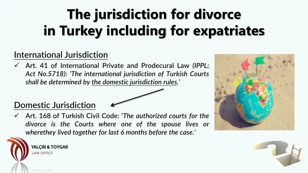 the jurisdiction for divorce in turkey including