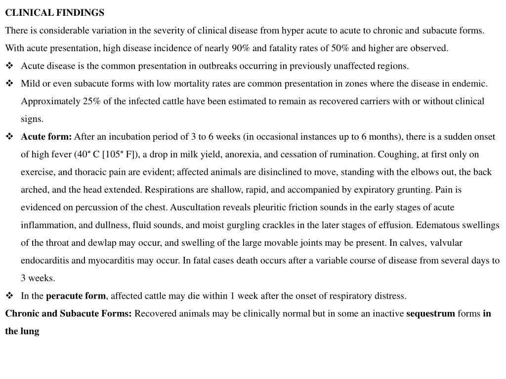 clinical findings 1