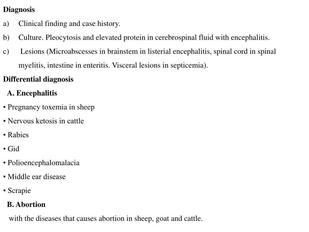 diagnosis