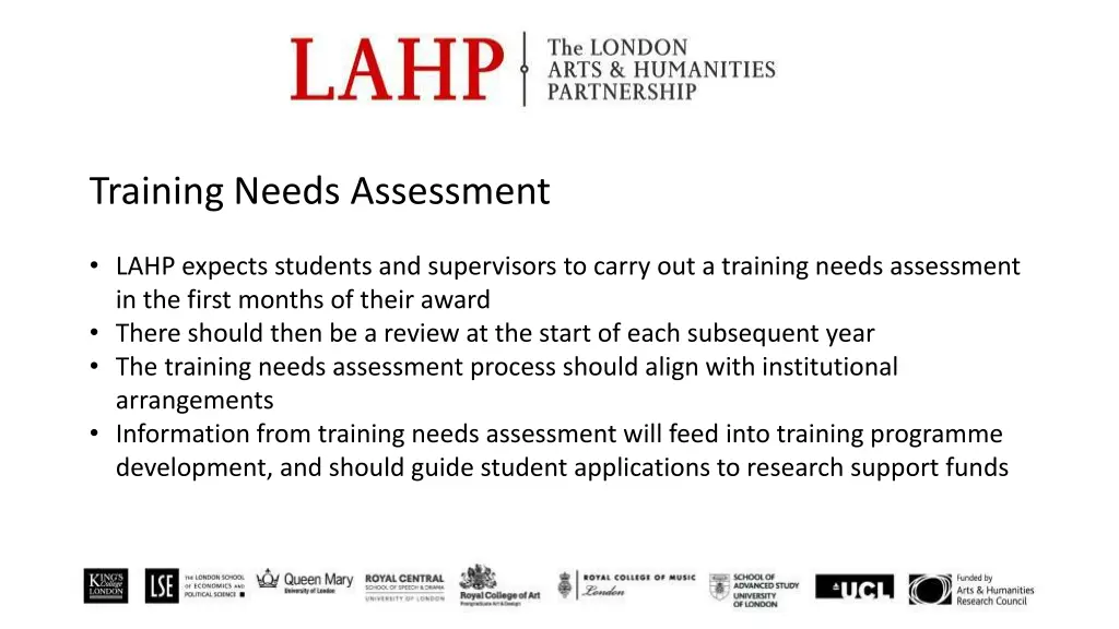 training needs assessment