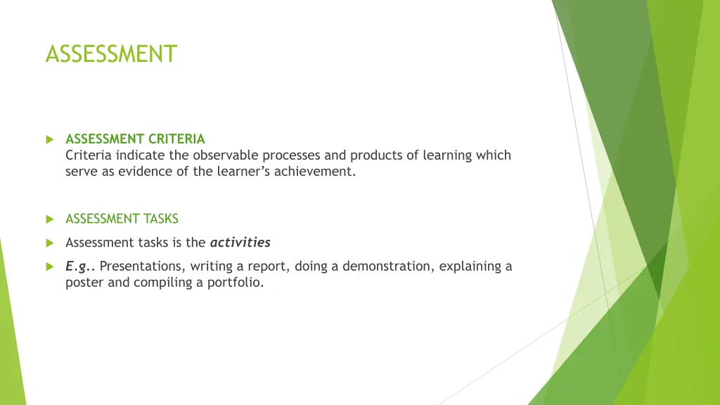 assessment