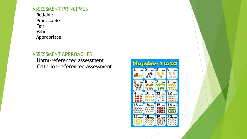assessment principals reliable practicable fair