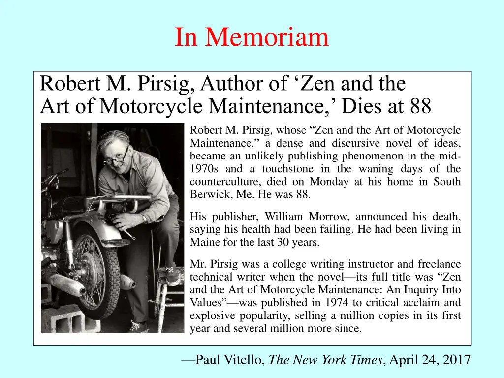 in memoriam