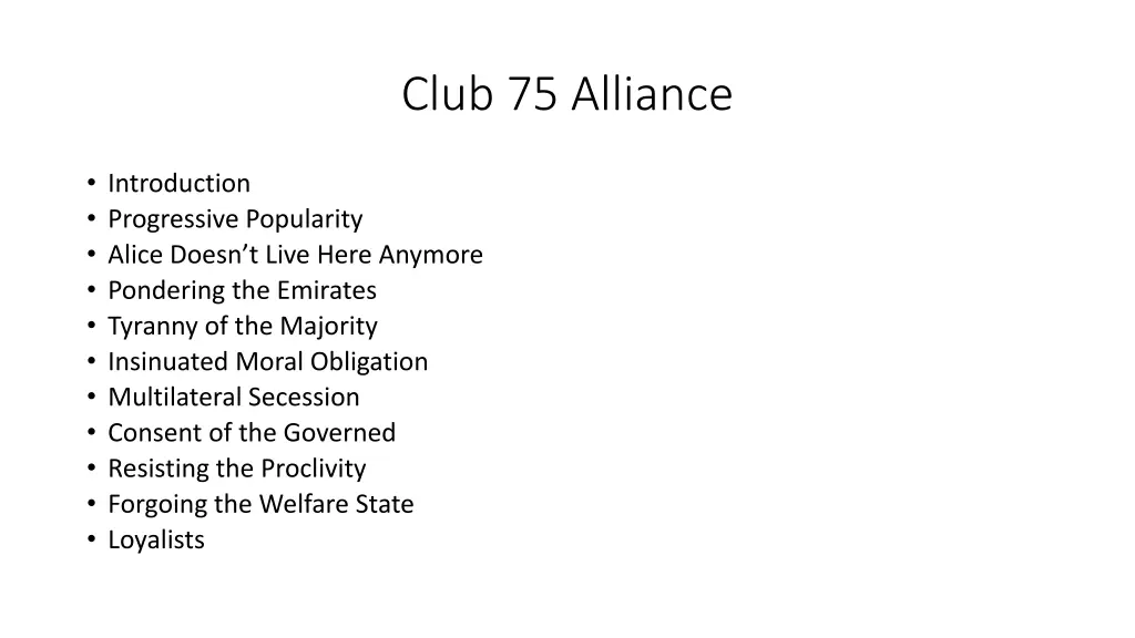 club 75 alliance 1