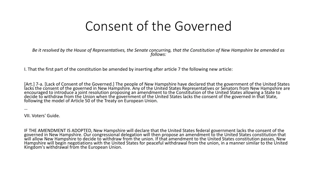 consent of the governed 1
