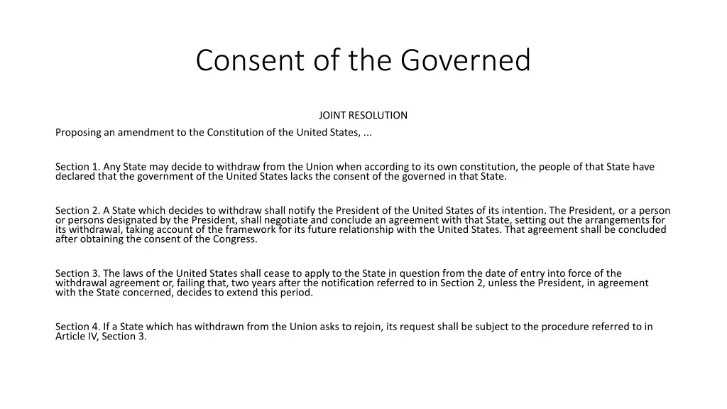 consent of the governed 2