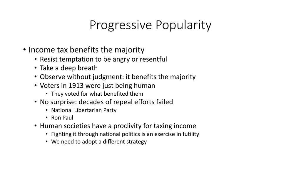 progressive popularity 1