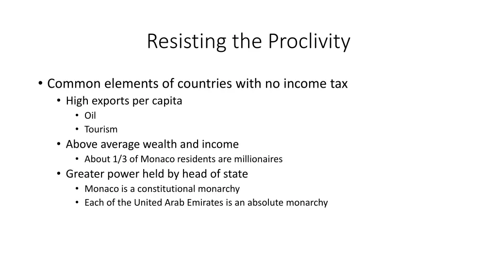 resisting the proclivity 1