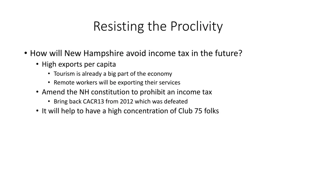 resisting the proclivity 2