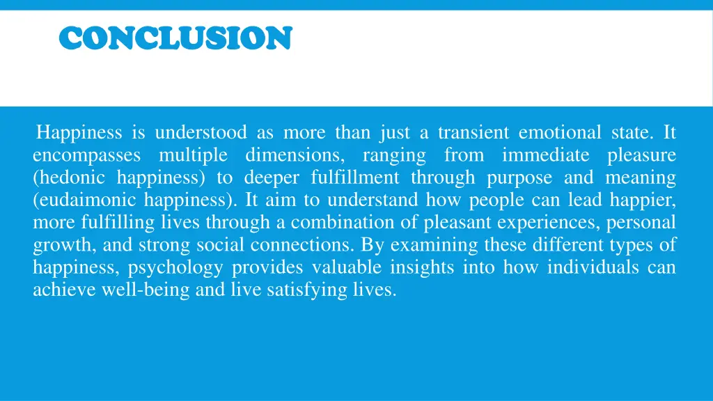 conclusion conclusion