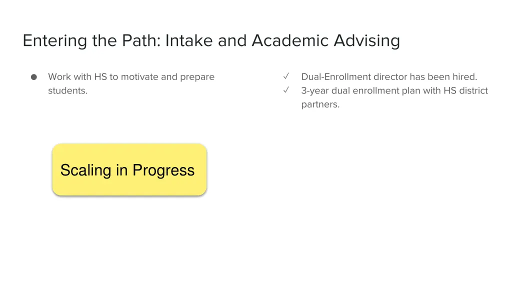 entering the path intake and academic advising 1