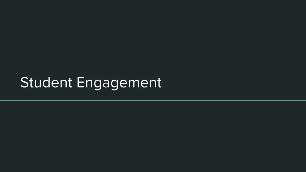 student engagement