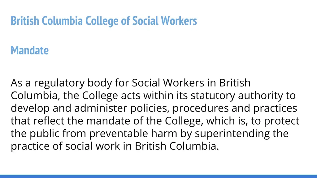 british columbia college of social workers