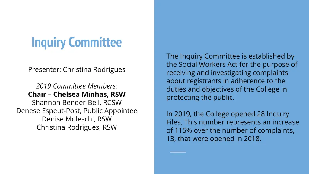 inquiry committee