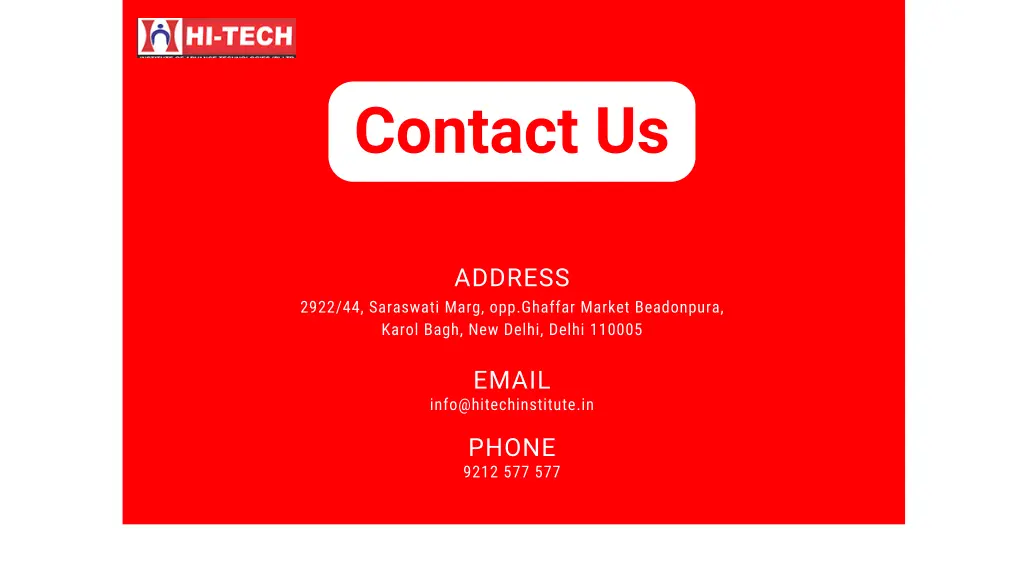 contact us