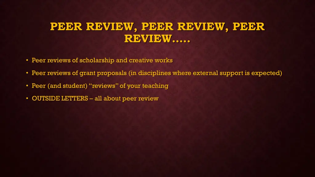 peer review peer review peer review