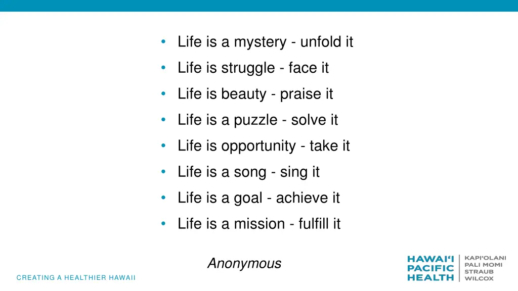 life is a mystery unfold it