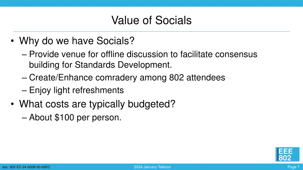 value of socials