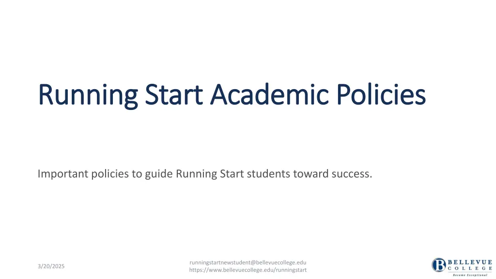 running start academic policies running start
