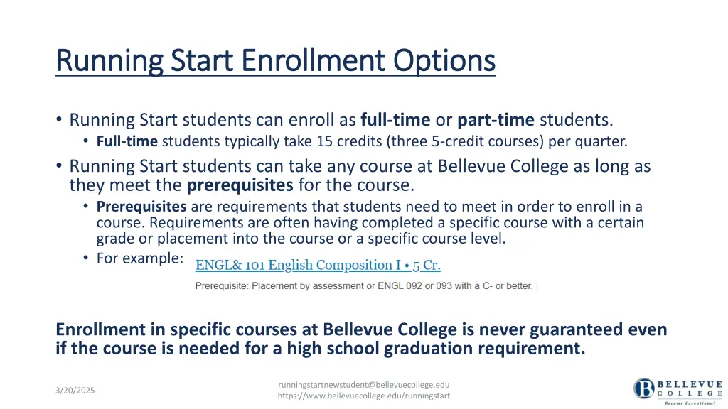 running start enrollment options running start