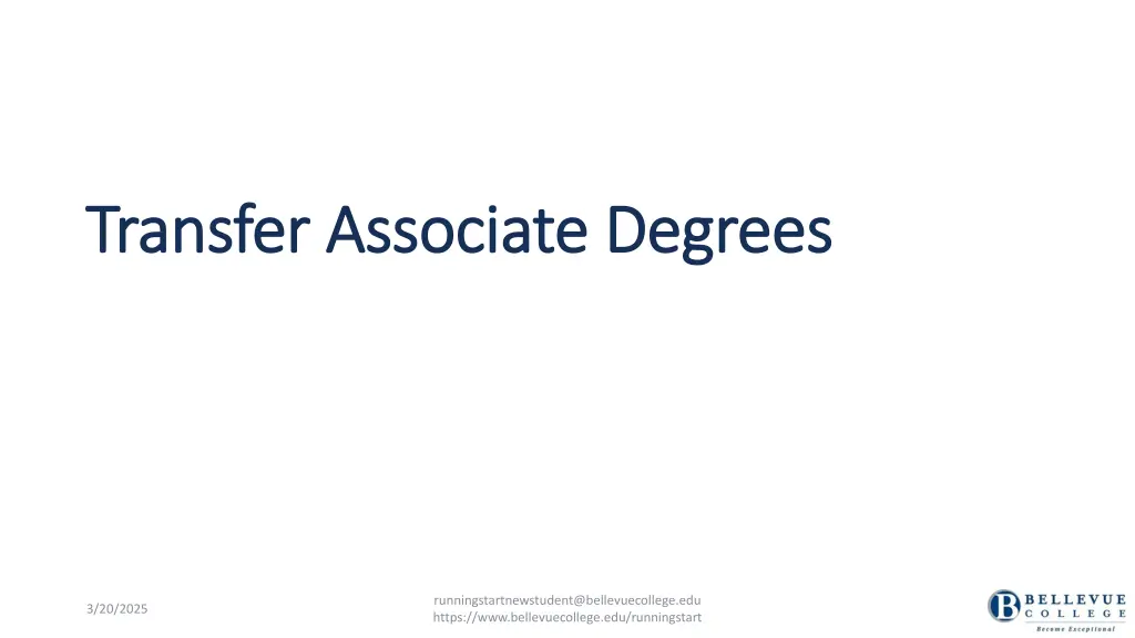 transfer associate degrees transfer associate