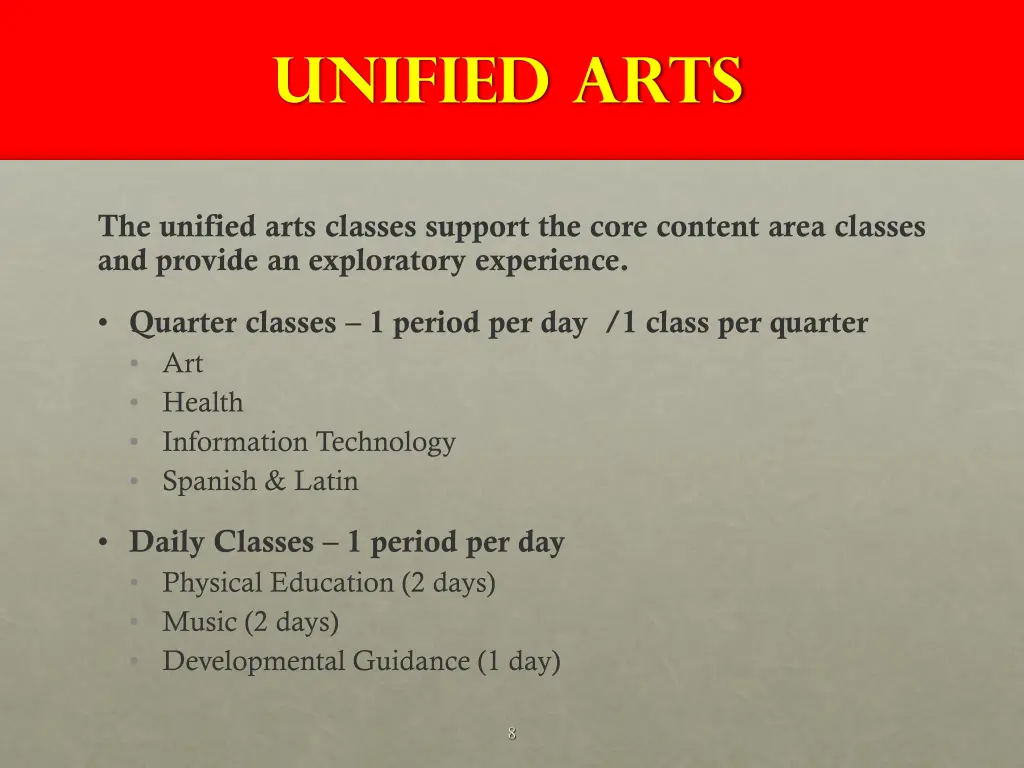 unified arts