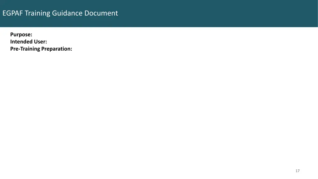 egpaf training guidance document