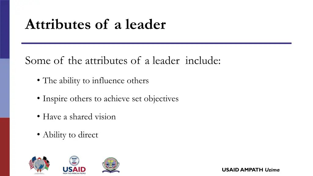 attributes of a leader