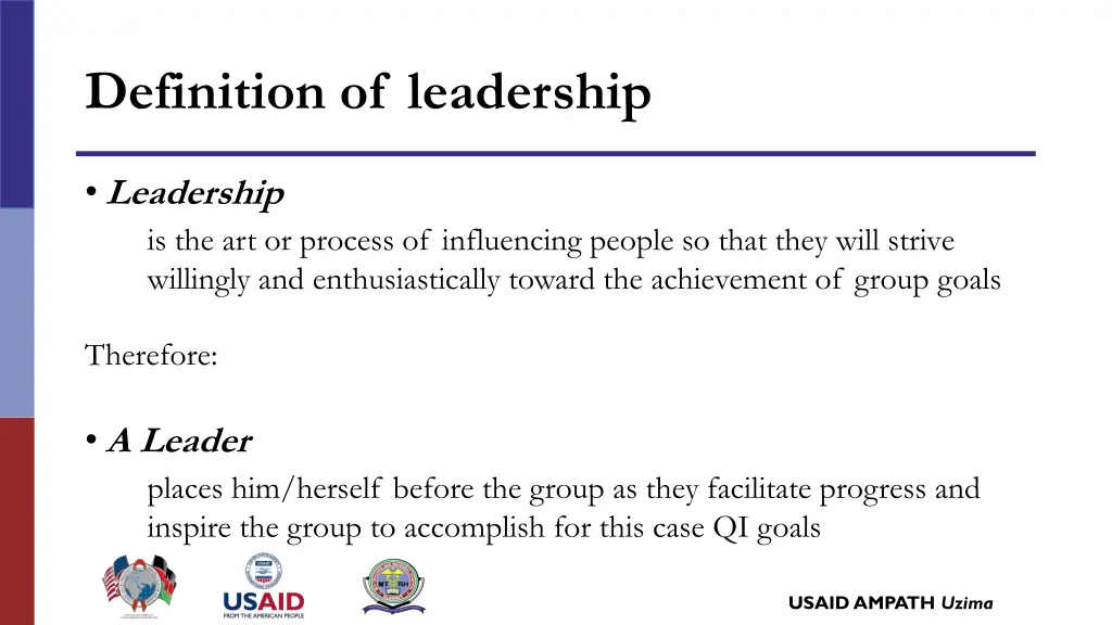 definition of leadership