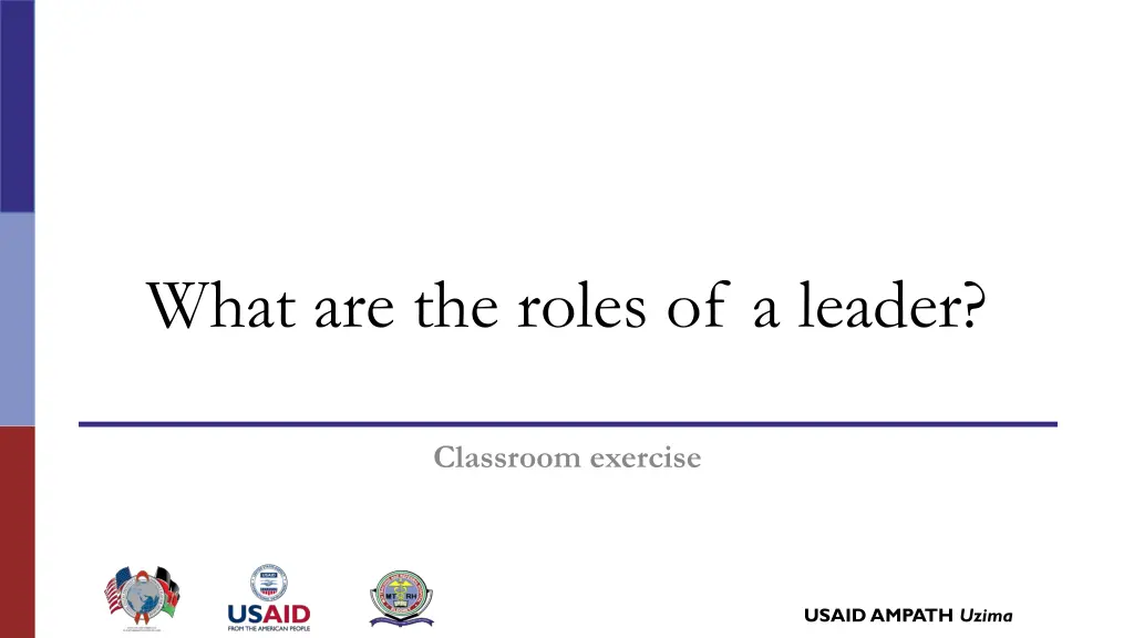 what are the roles of a leader