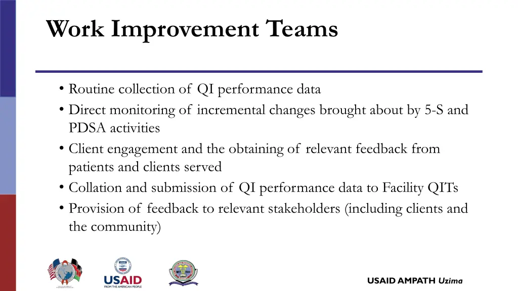 work improvement teams