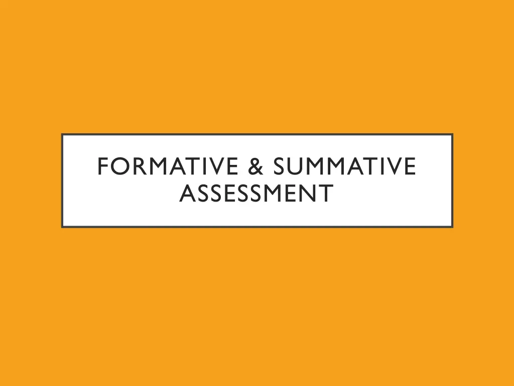 formative summative assessment