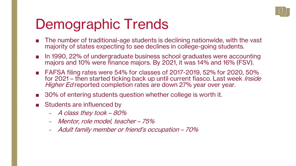 demographic trends