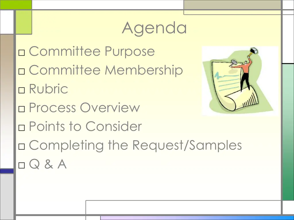 agenda