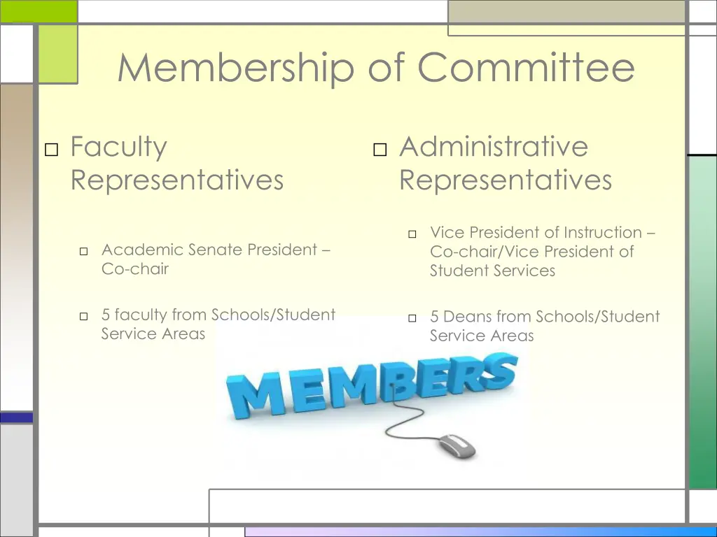 membership of committee