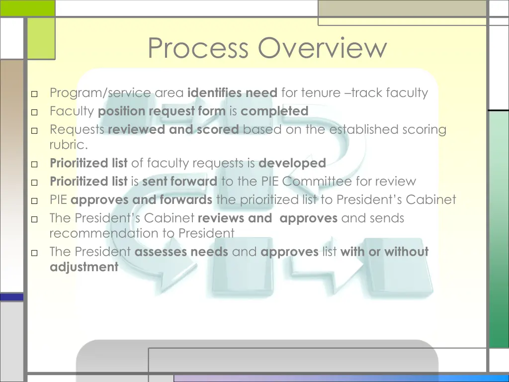 process overview