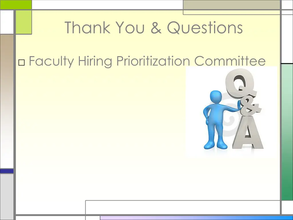 thank you questions