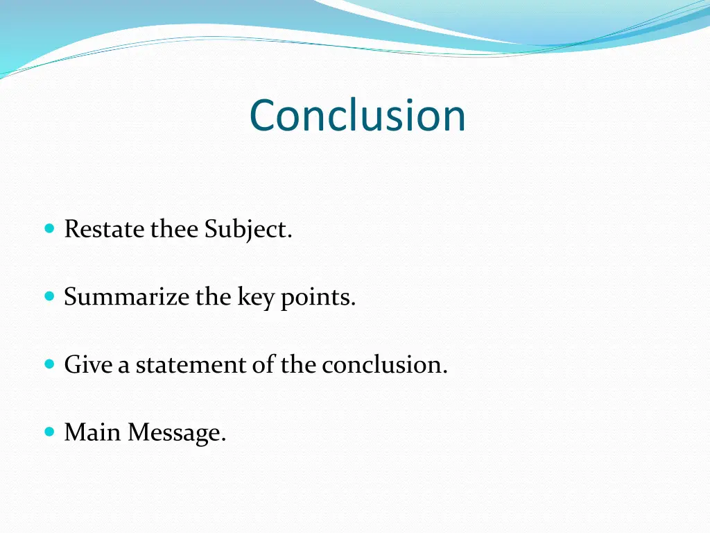 conclusion