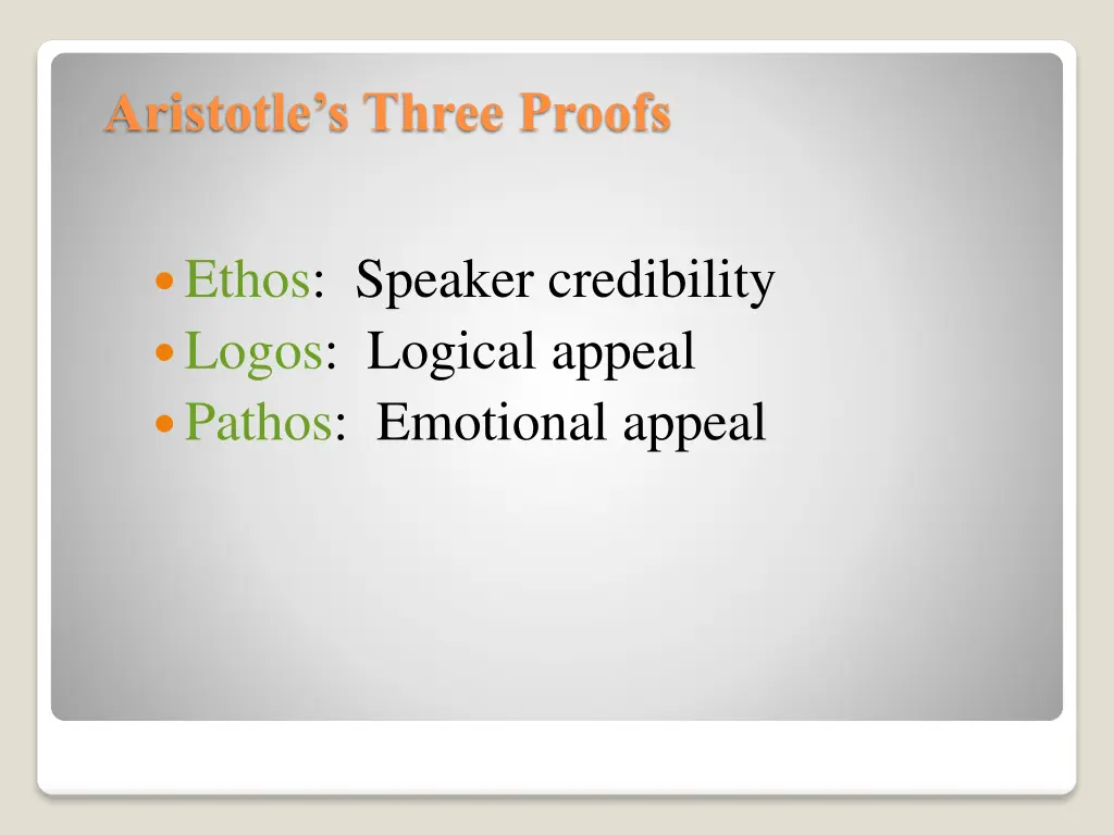 aristotle s three proofs