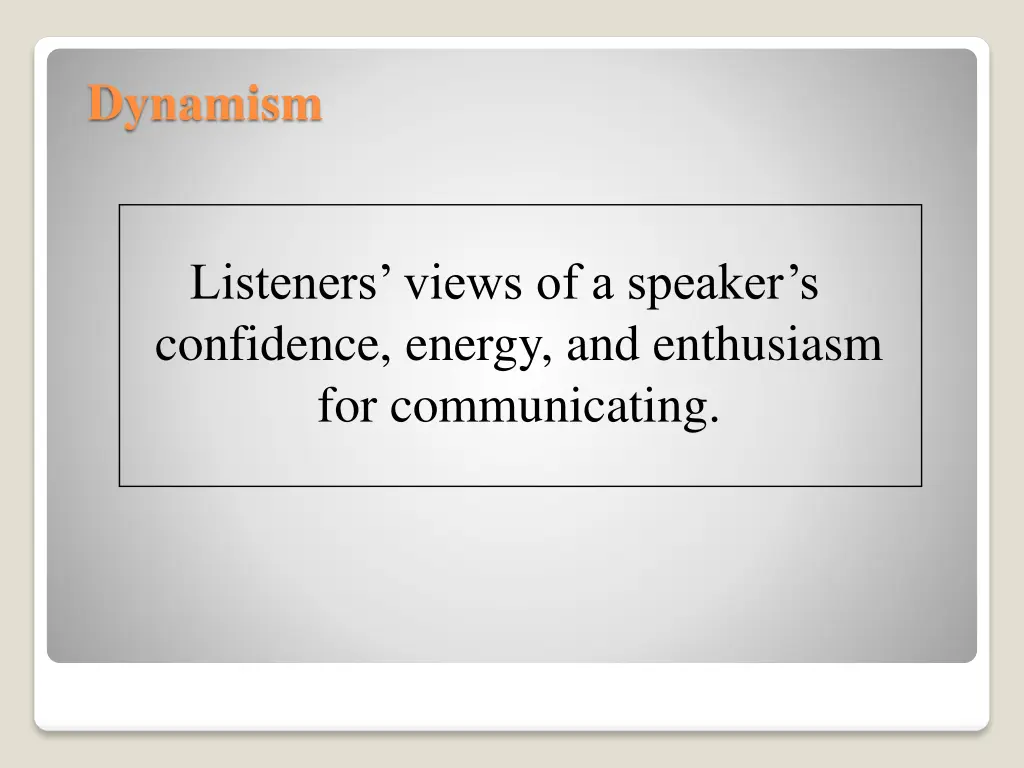 dynamism