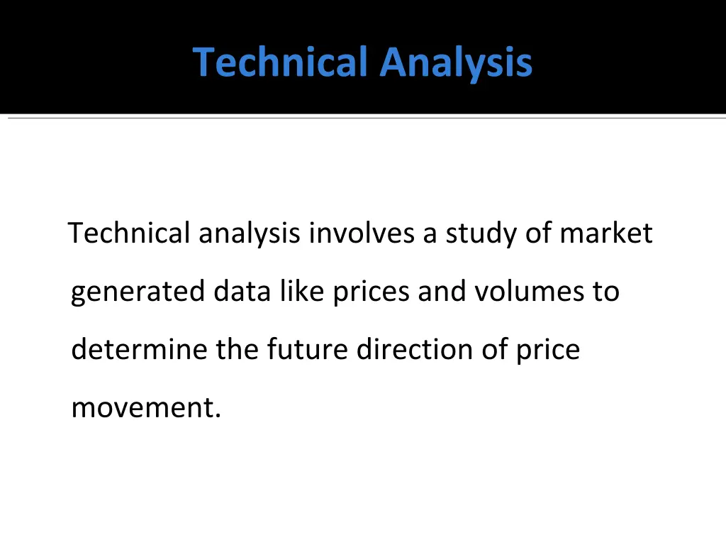 technical analysis