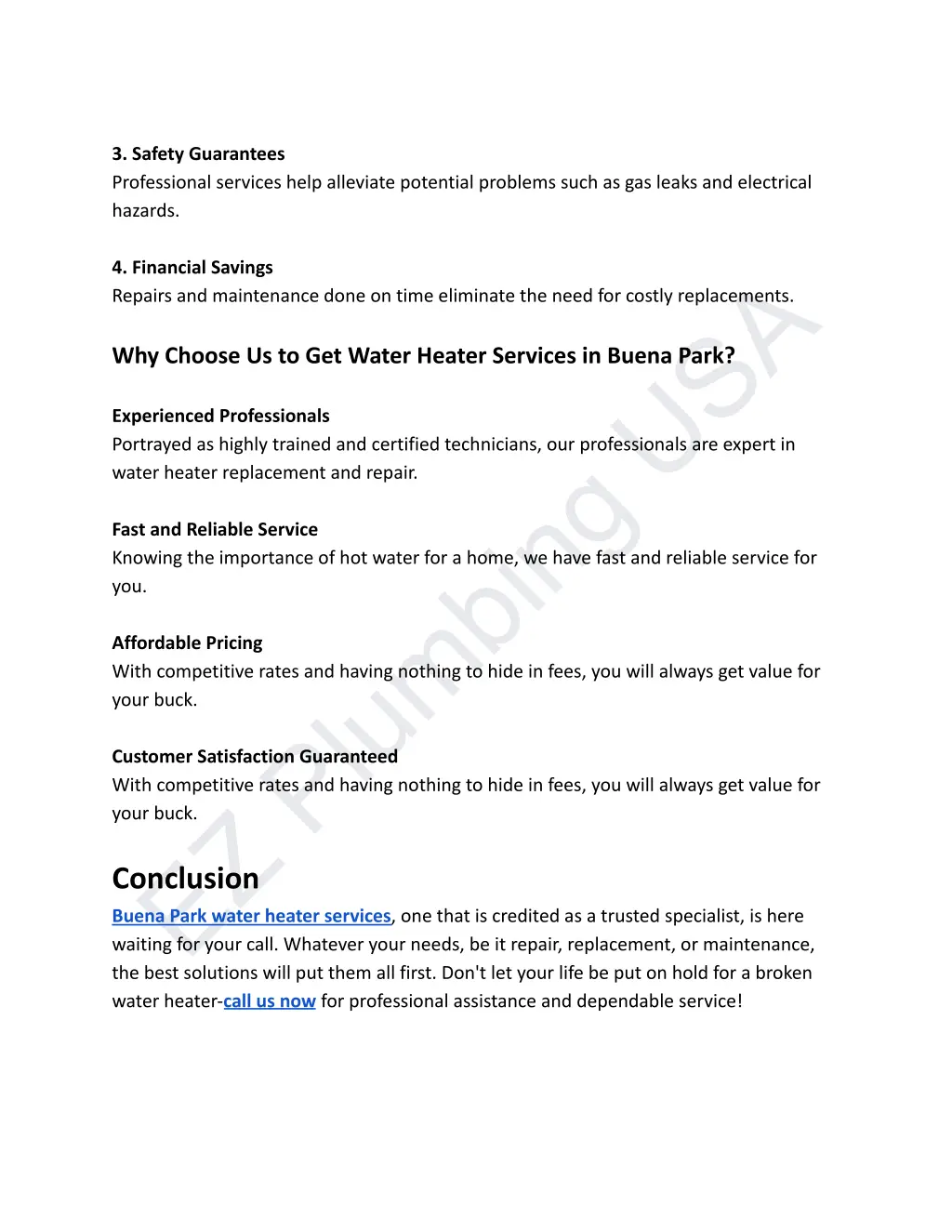 3 safety guarantees professional services help